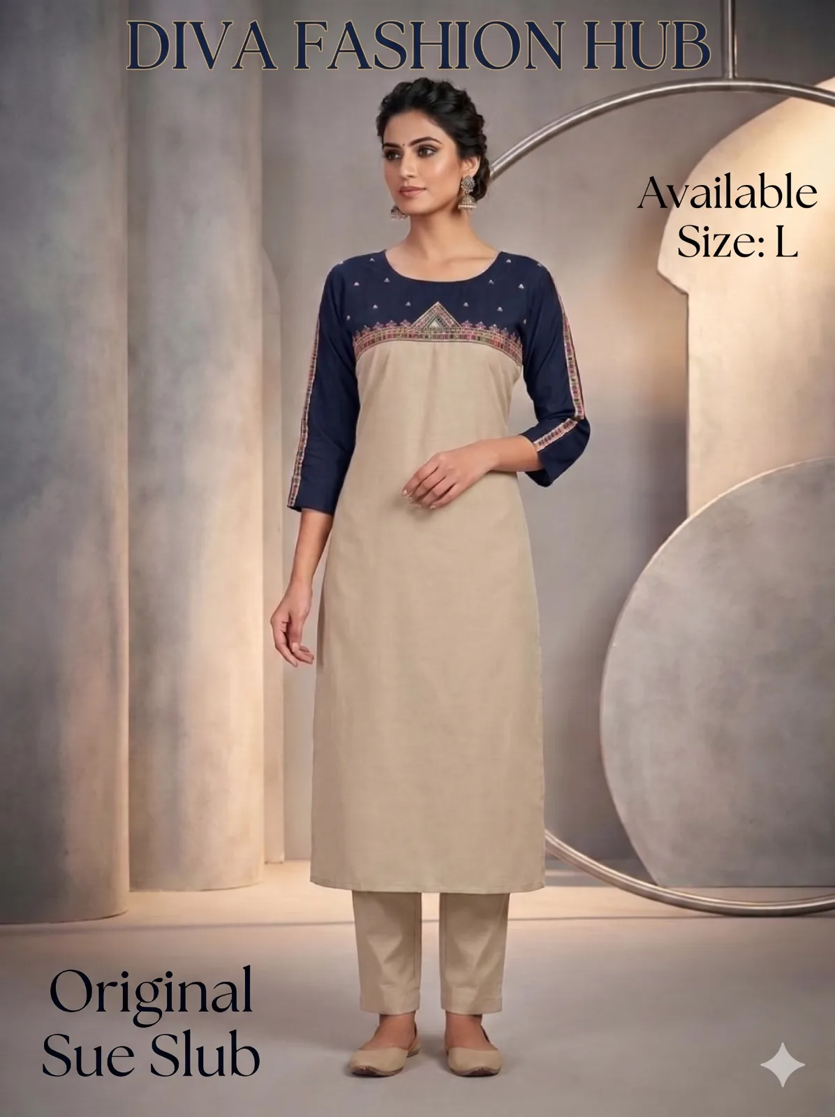 L SIZE Original sue slub 2piece — 5